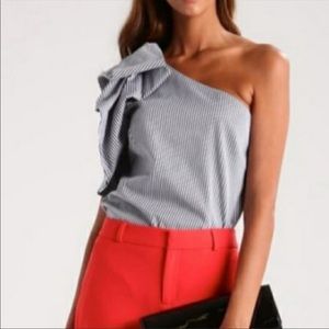 Banana republic navy and white stripe tank- size 4